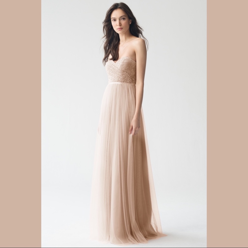 Jenny Yoo Talia - Tuscan Beige - Size 8